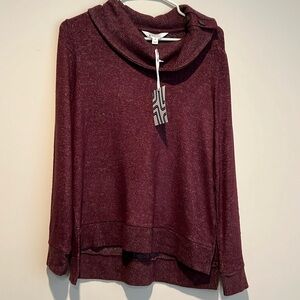 Maroon Wide Neck Sweater/Shirt